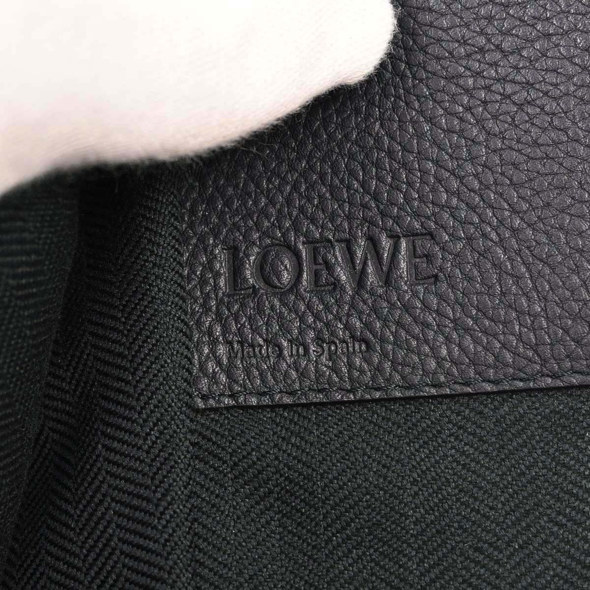 Loewe Navy Hammock 2way Shoulder Tote Handbag