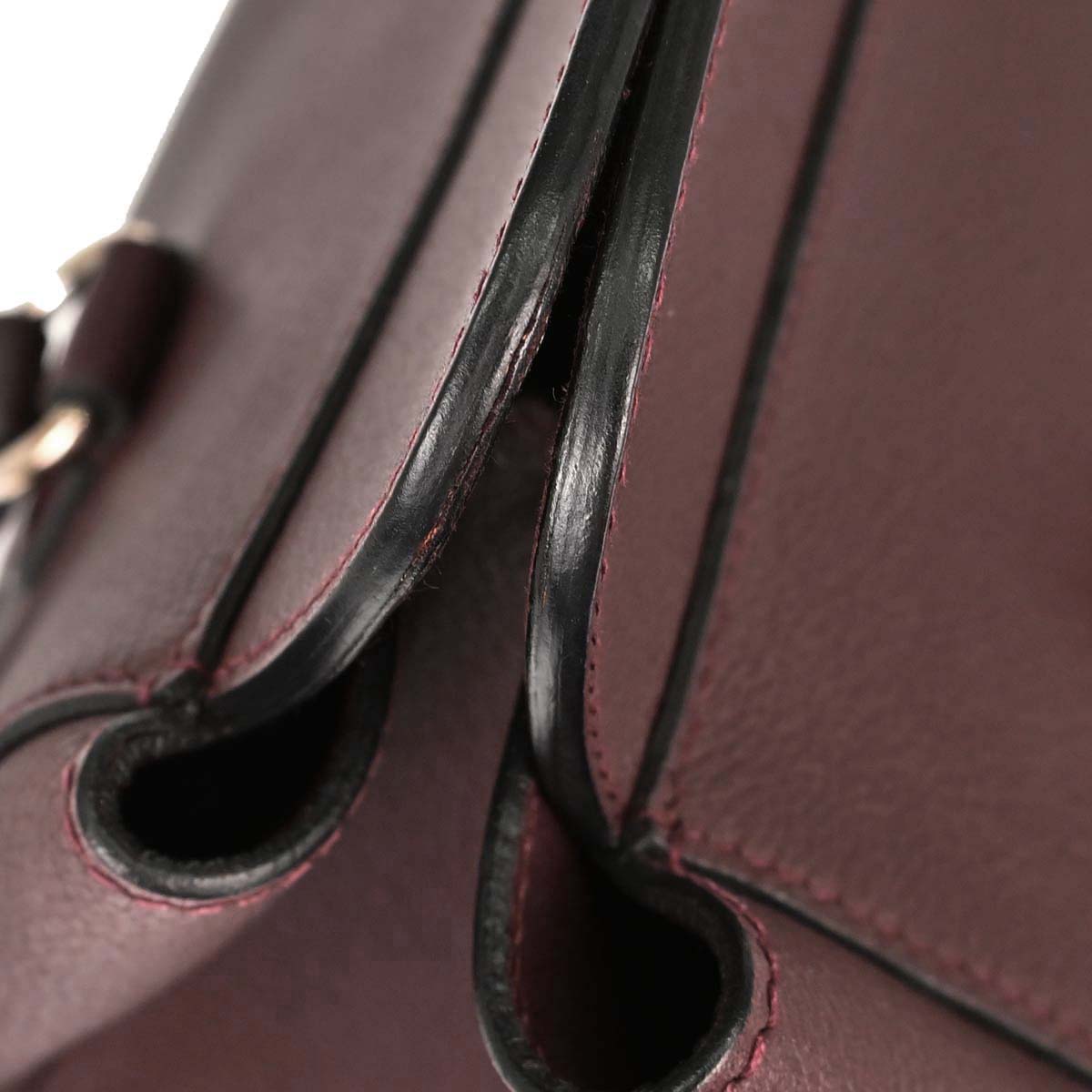 Hermes Bordeaux Evercolor Toolbox 26 2way Shoulder Handbag