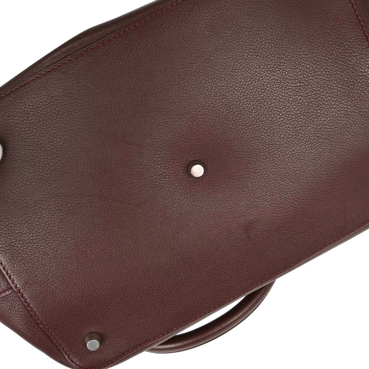 Hermes Bordeaux Evercolor Toolbox 26 2way Shoulder Handbag