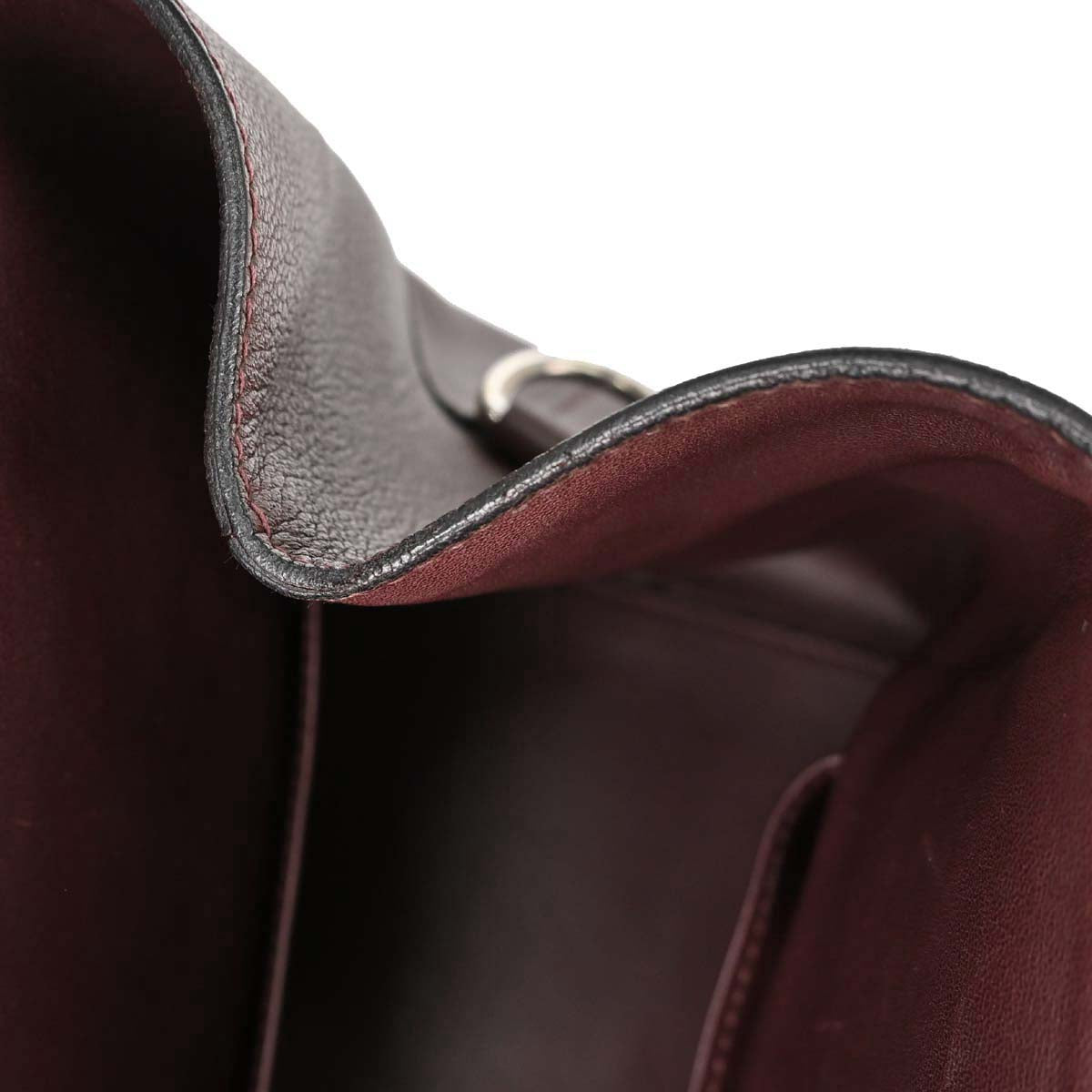 Hermes Bordeaux Evercolor Toolbox 26 2way Shoulder Handbag