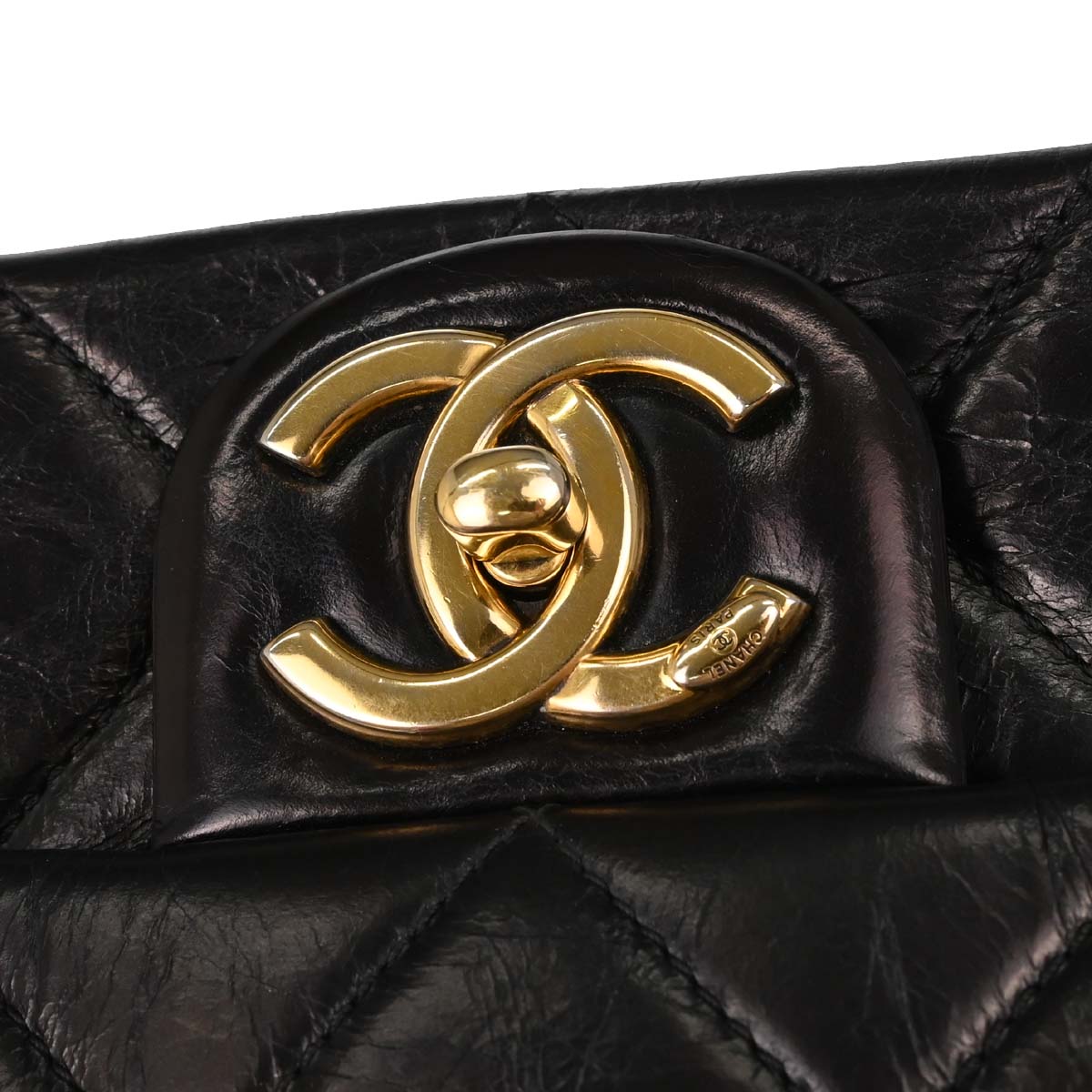Chanel Black Calfskin Paris-Salzburg Single Flap Shoulder Bag