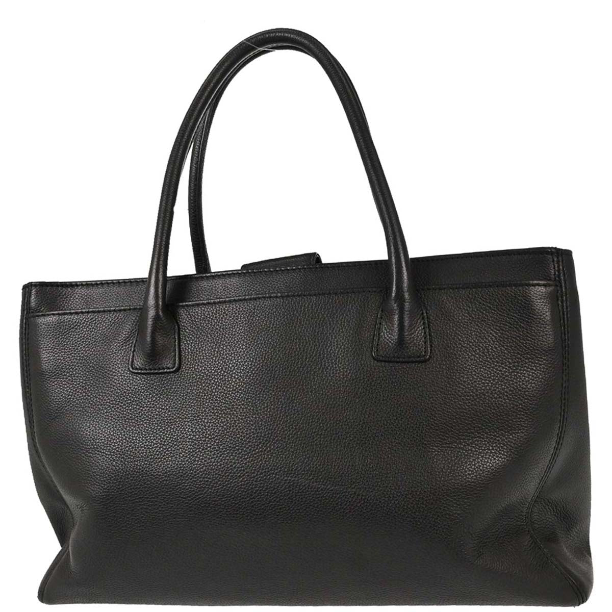 Chanel 2012-2013 Black Calfskin Executive Cerf Tote Bag