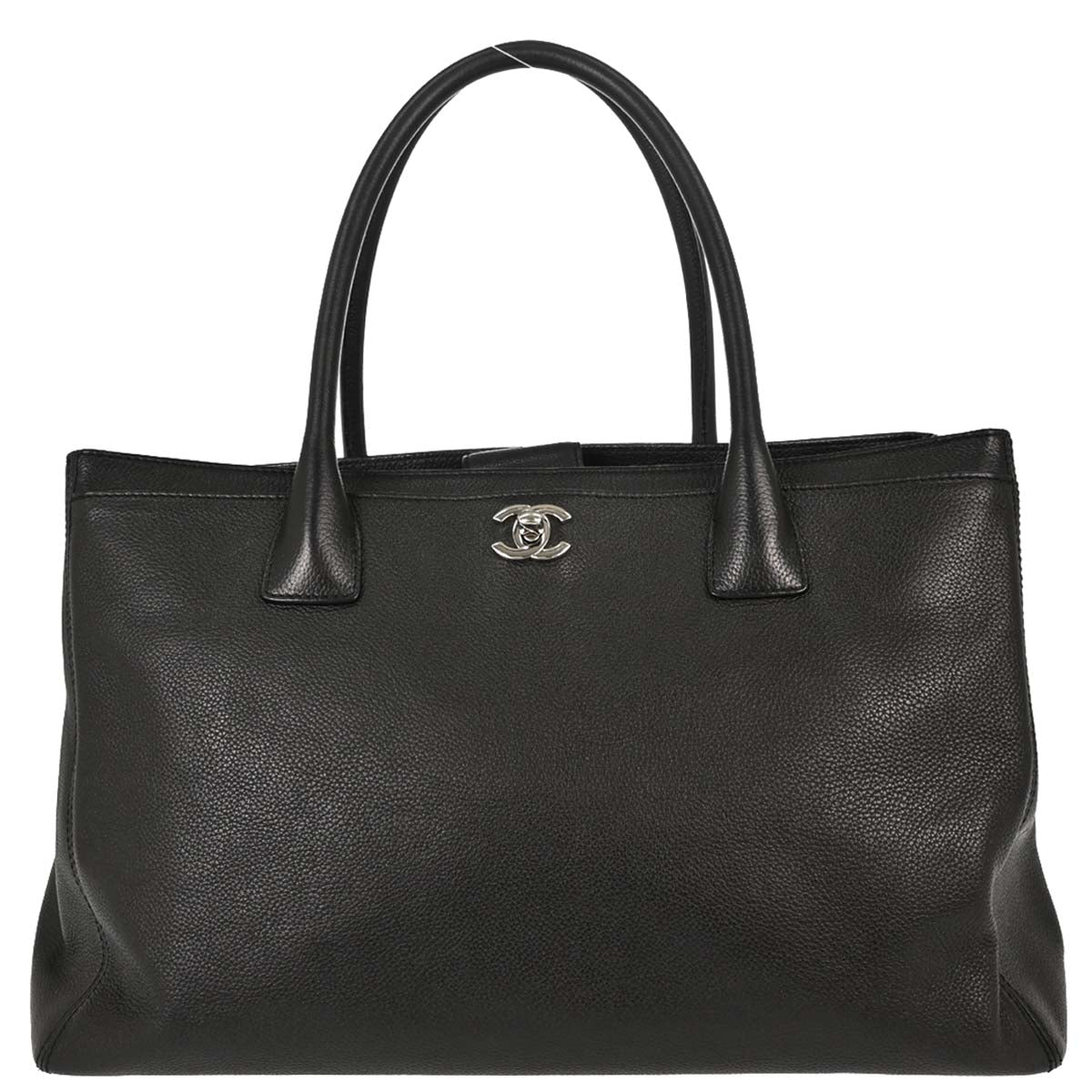 Chanel 2012-2013 Black Calfskin Executive Cerf Tote Bag