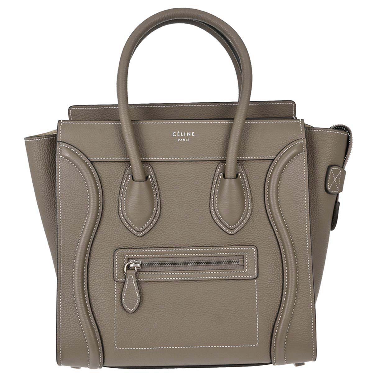 Celine Brown Luggage Micro Tote Handbag