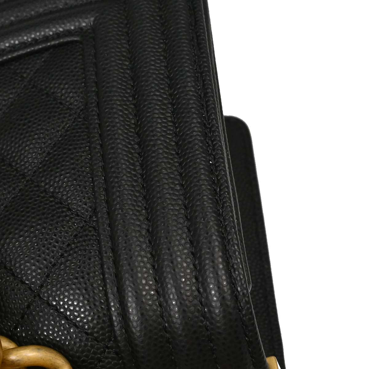 Boy Chanel 2018 Black Caviar Skin Small Chain Shoulder Bag