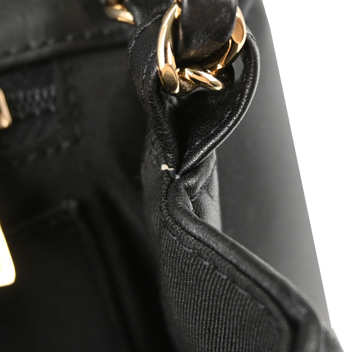 Chanel 2019 Black Lambskin Chevron Straight Flap Shoulder Bag