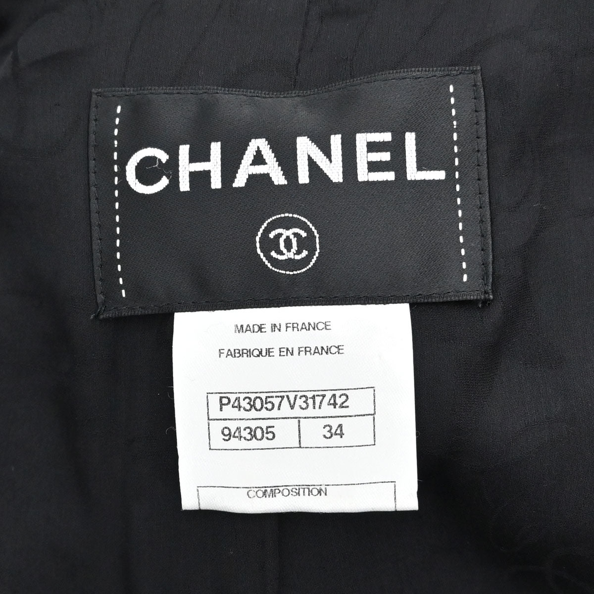 Chanel 2012 Double Breasted Jacket Tweed Black #34