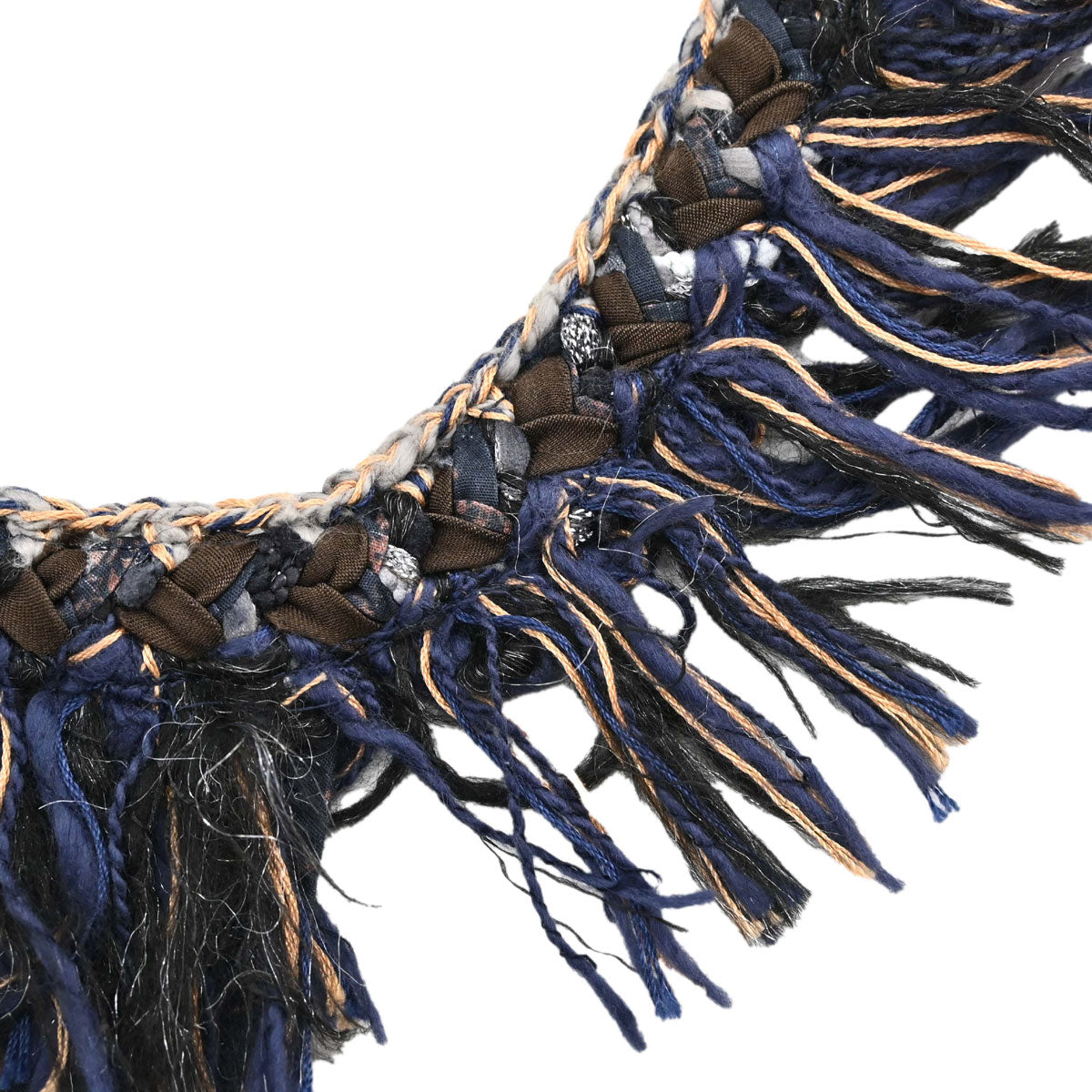 Chanel 2014 Paisley Halter Dress Navy #36