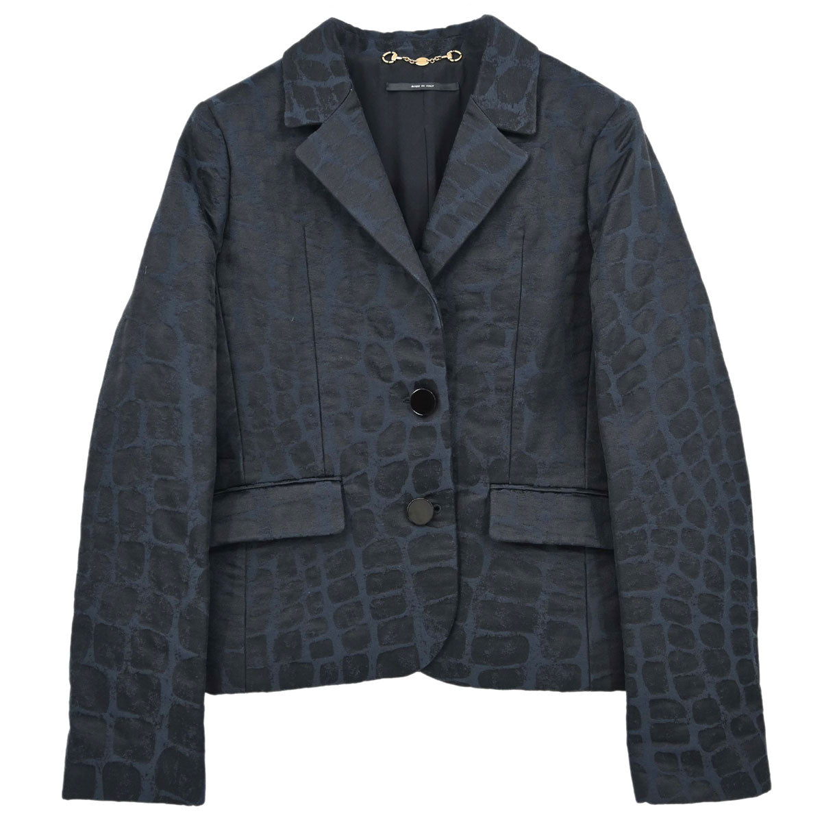 Gucci 2012 Single Breasted Jacket Navy Black #38