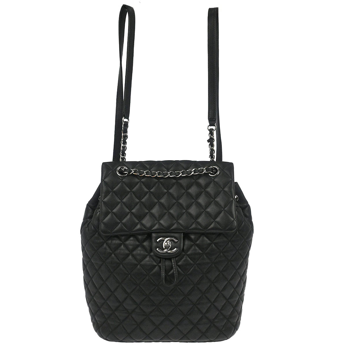 Chanel Black Lambskin Urban Spirit Backpack