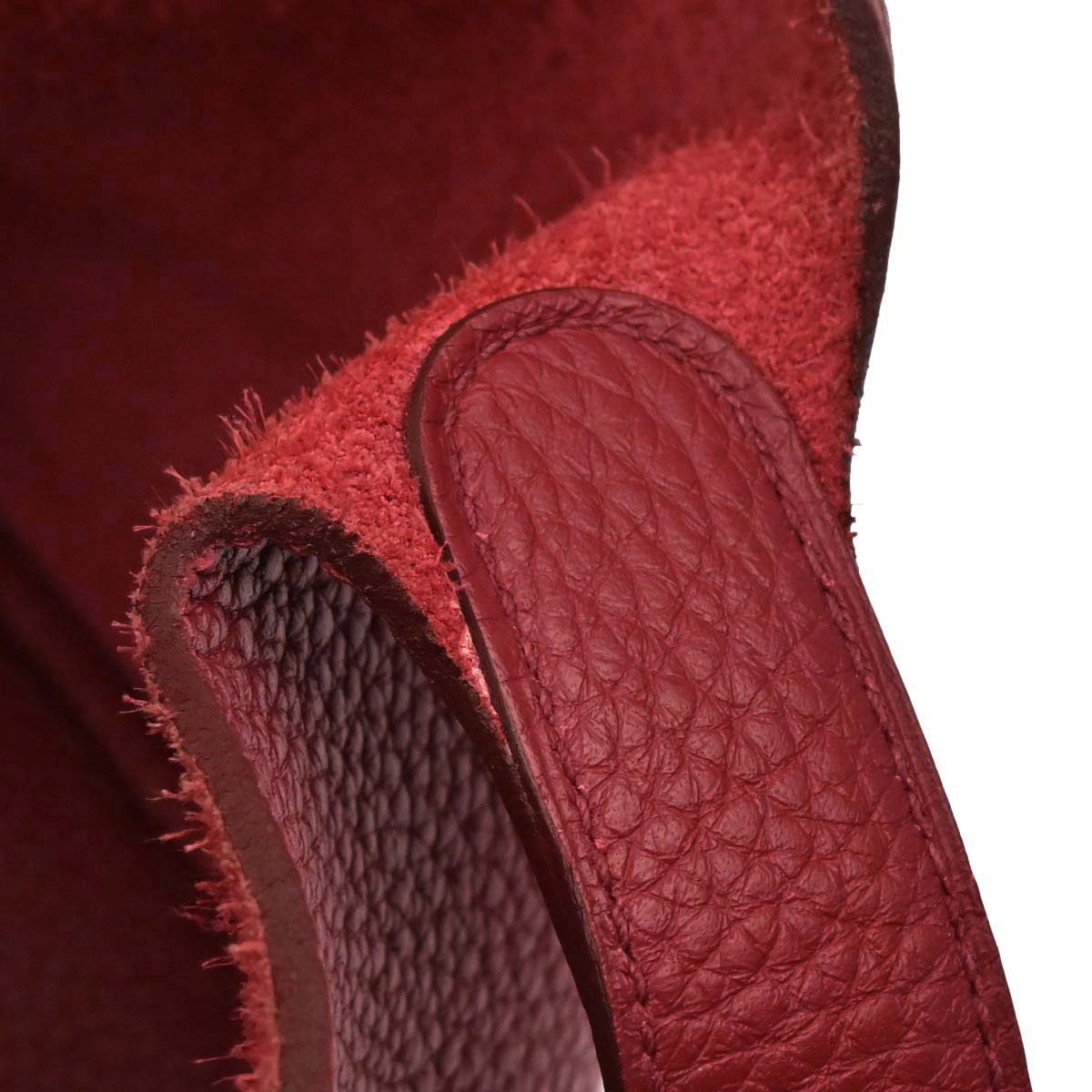 Hermes Rouge Garance Taurillon Clemence Picotin Lock 18 PM Handbag