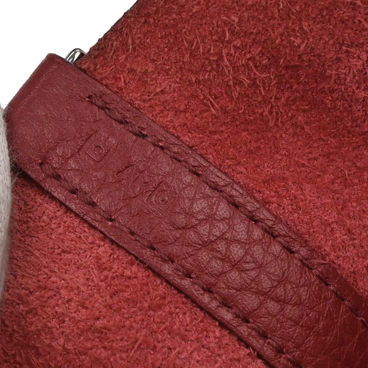 Hermes Rouge Garance Taurillon Clemence Picotin Lock 18 PM Handbag