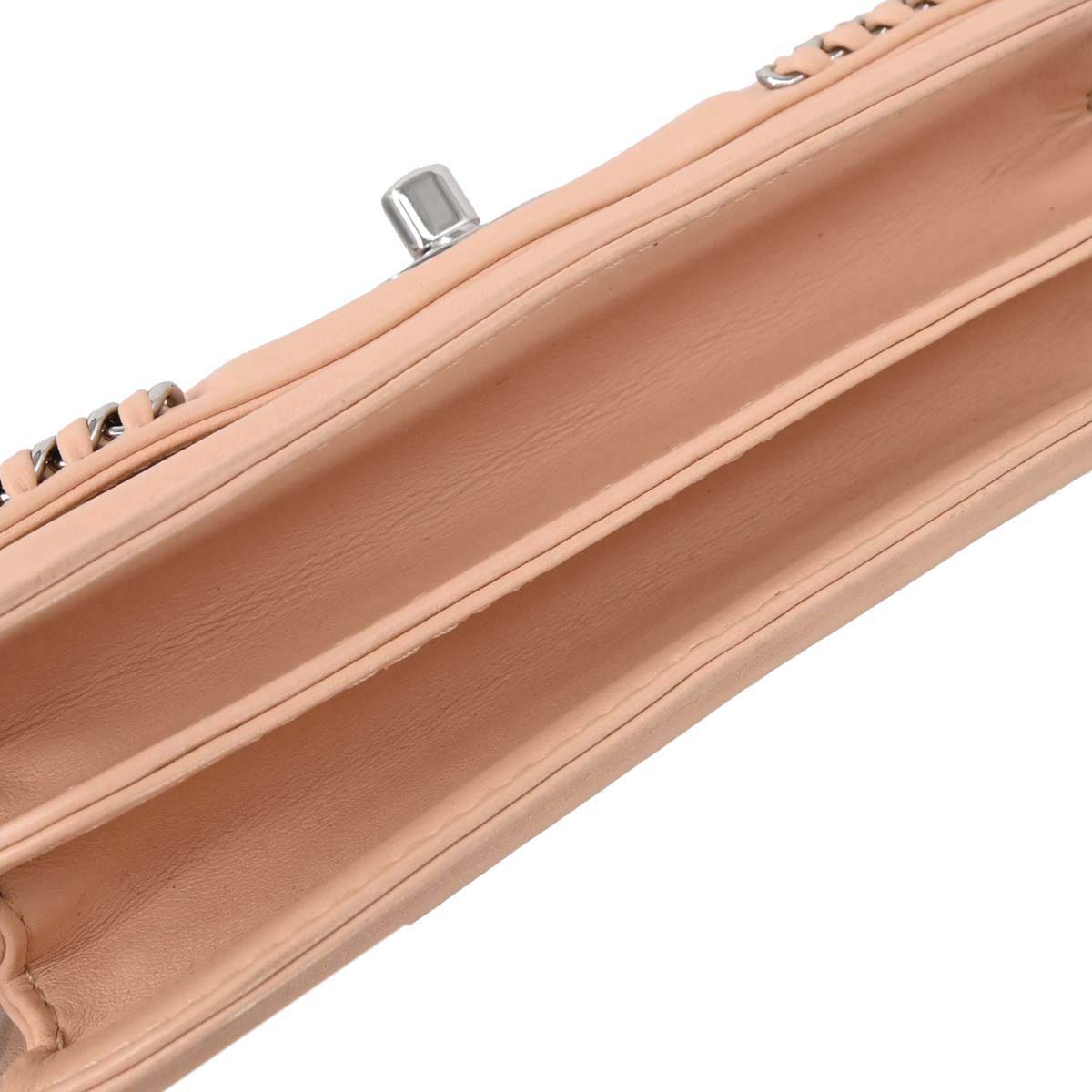 Chanel Beige Calfskin Braided Chic Flap Bag Shoulder Bag