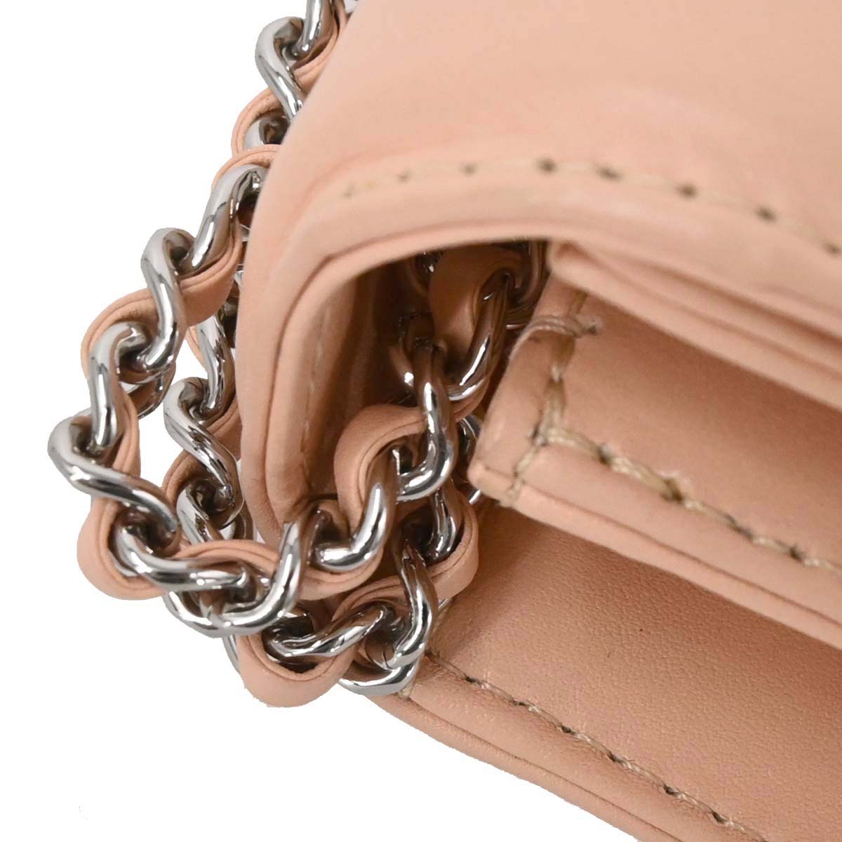 Chanel Beige Calfskin Braided Chic Flap Bag Shoulder Bag