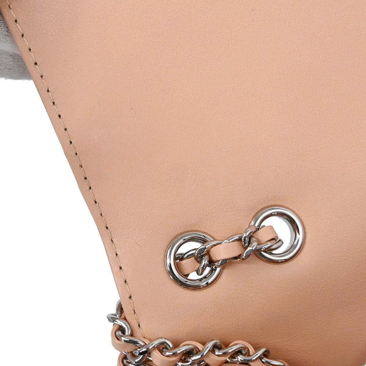 Chanel Beige Calfskin Braided Chic Flap Bag Shoulder Bag