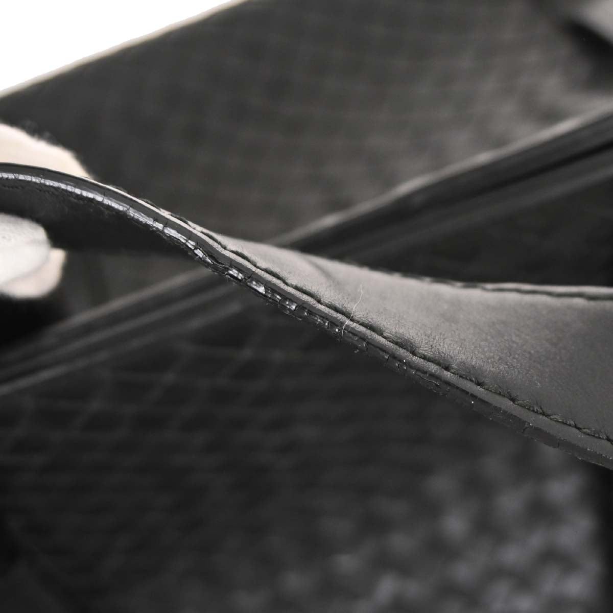 Bottega Veneta Black Lambskin Intrecciato Tote Bag