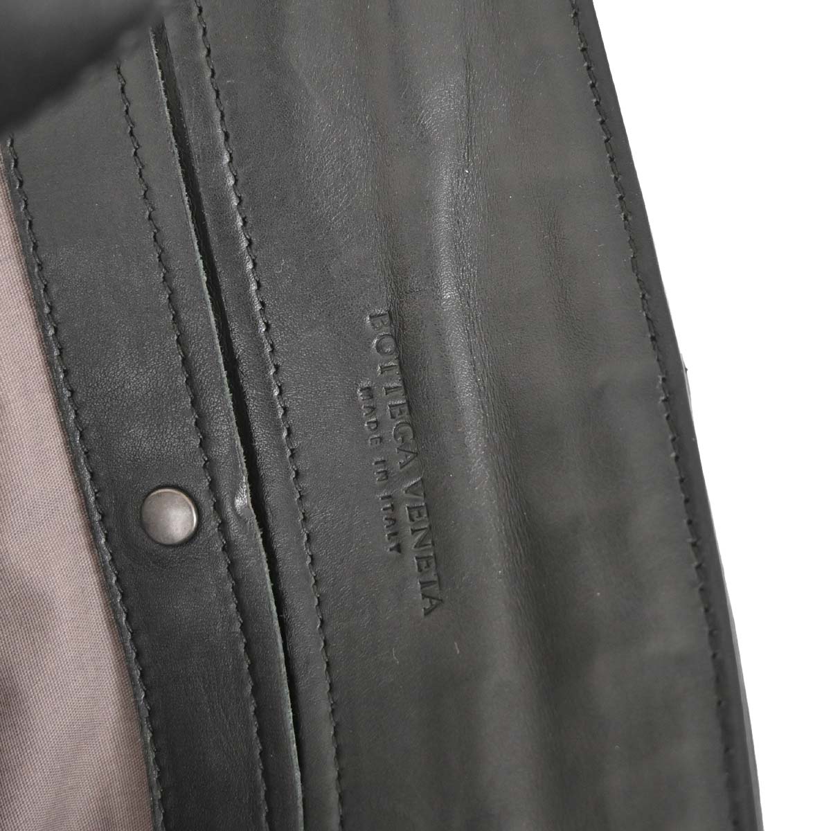 Bottega Veneta Black Lambskin Intrecciato Tote Bag