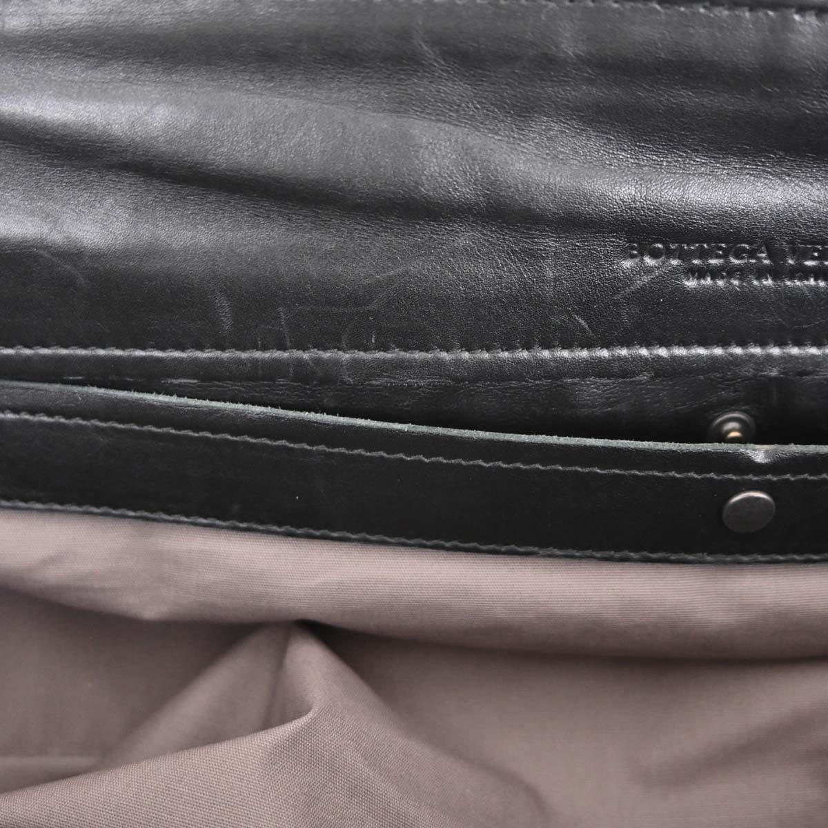 Bottega Veneta Black Lambskin Intrecciato Tote Bag
