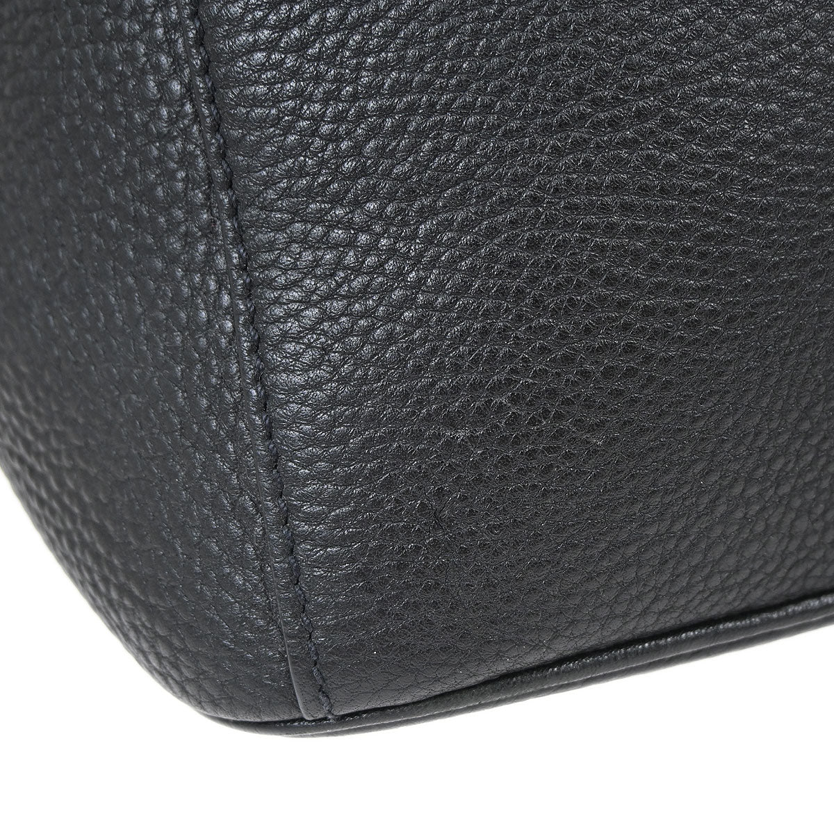 Prada Black Leather 2way Shoulder Tote Handbag