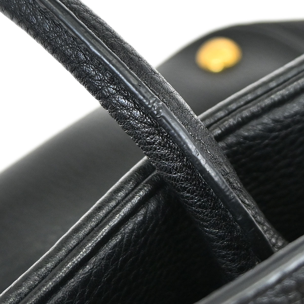 Prada Black Leather 2way Shoulder Tote Handbag