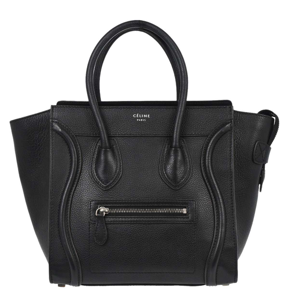 Celine Black Luggage Micro Tote Handbag