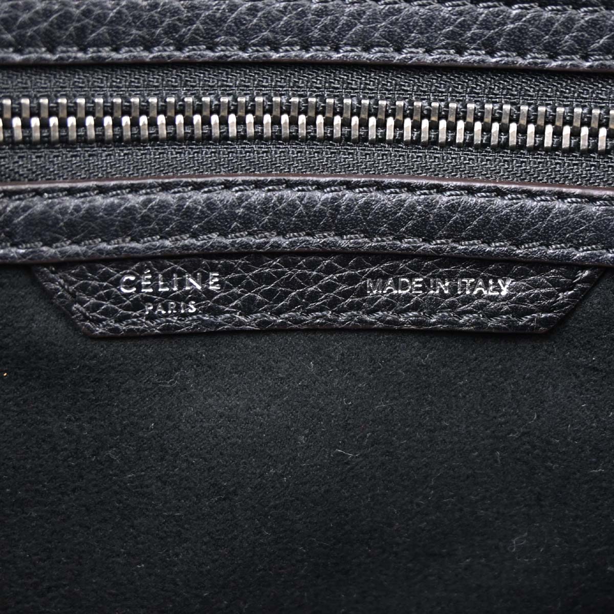 Celine Black Luggage Micro Tote Handbag