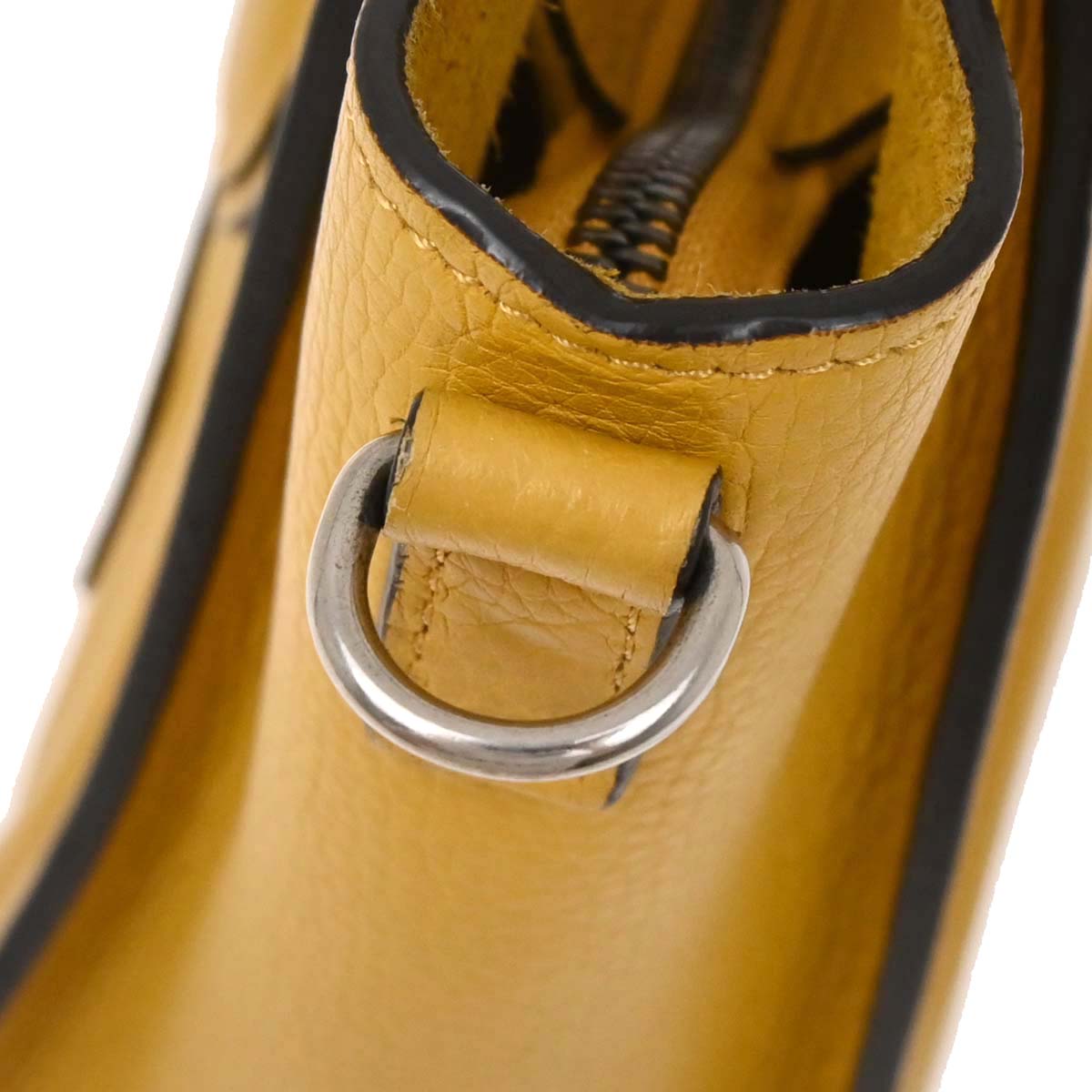 Celine Yellow Leather Nano Luggage Tote Shoulder Bag