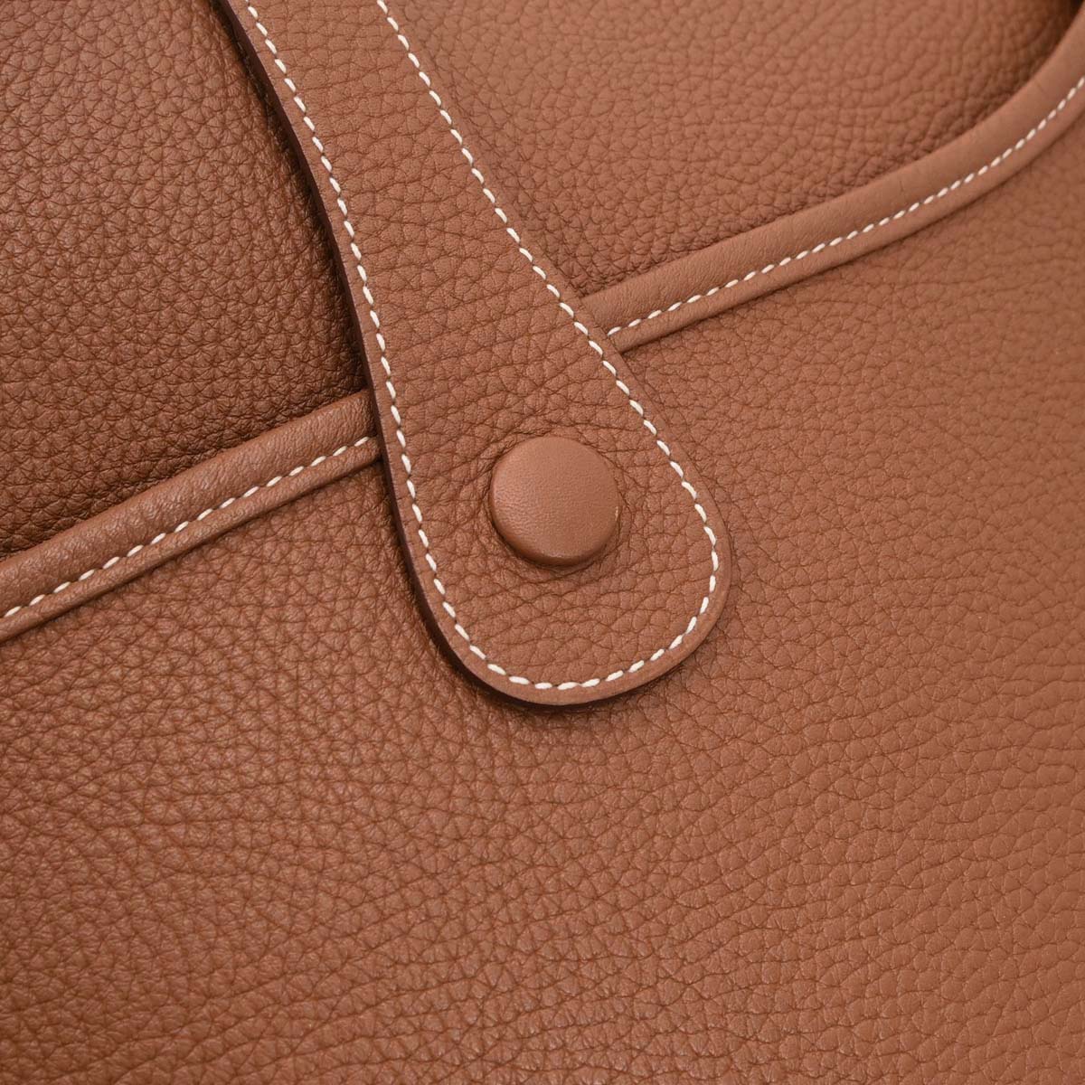 Hermes Fauve Taurillon Clemence Evelyne 3 33 GM Shoulder Bag