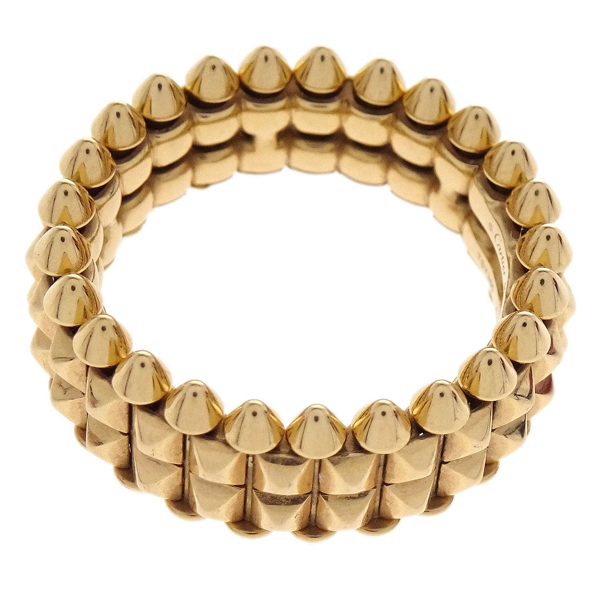 Cartier Double Clash de Cartier LM Ring TSY365 Au750 Gold #59 #56 Jewelry