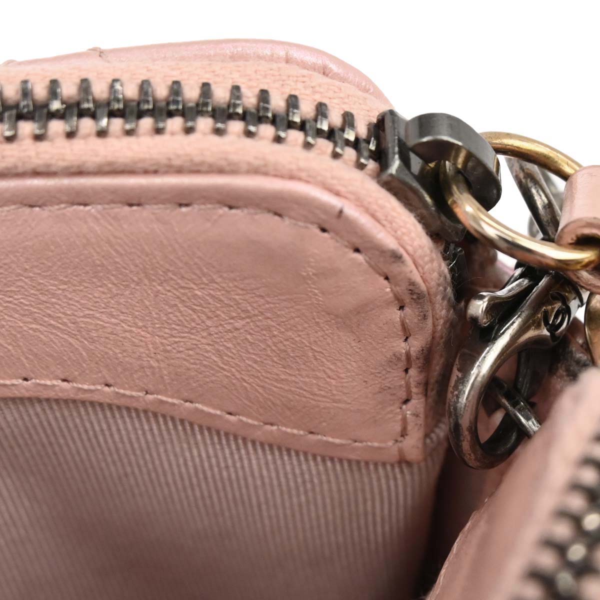 Chanel Light Pink Lambskin Calfskin Gabrielle Shoulder Bag