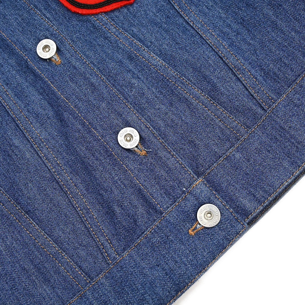 Miu Miu 2016 Single Breasted Jacket Denim Blue #38
