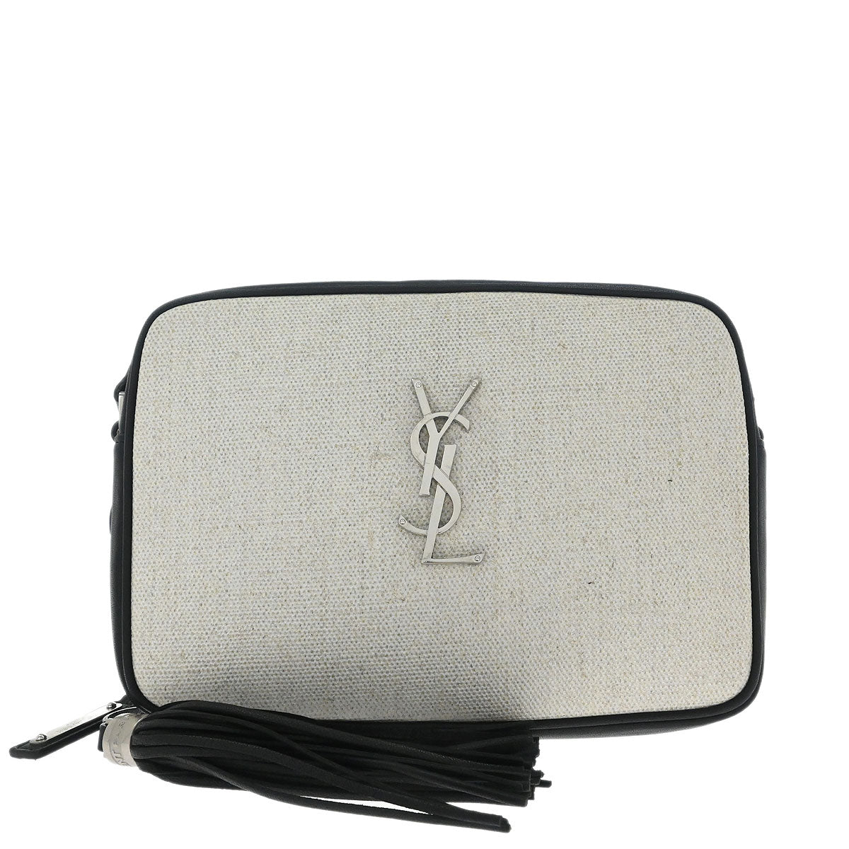 Saint Laurent Black Lambskin Lou Camera Bag Shoulder Bag