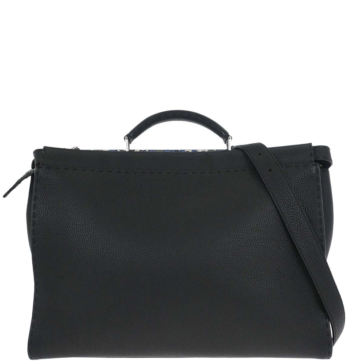 Fendi Black Selleria Peekaboo Fit 2way Shoulder Handbag