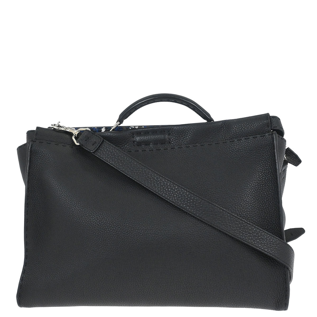 Fendi Black Selleria Peekaboo Fit 2way Shoulder Handbag