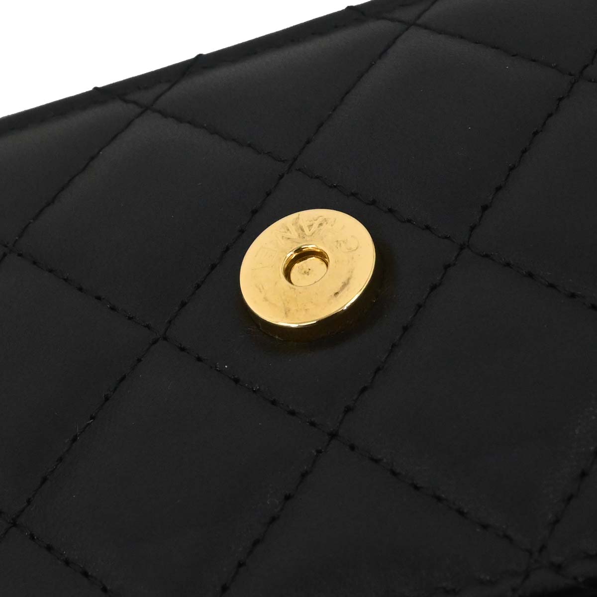 Chanel Black Lambskin Classic WOC Wallet on Chain Bag