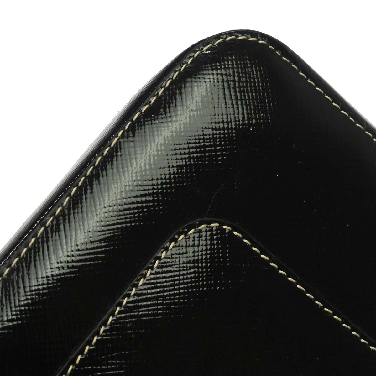 Prada Black Patent Leather 2way Shoulder Handbag