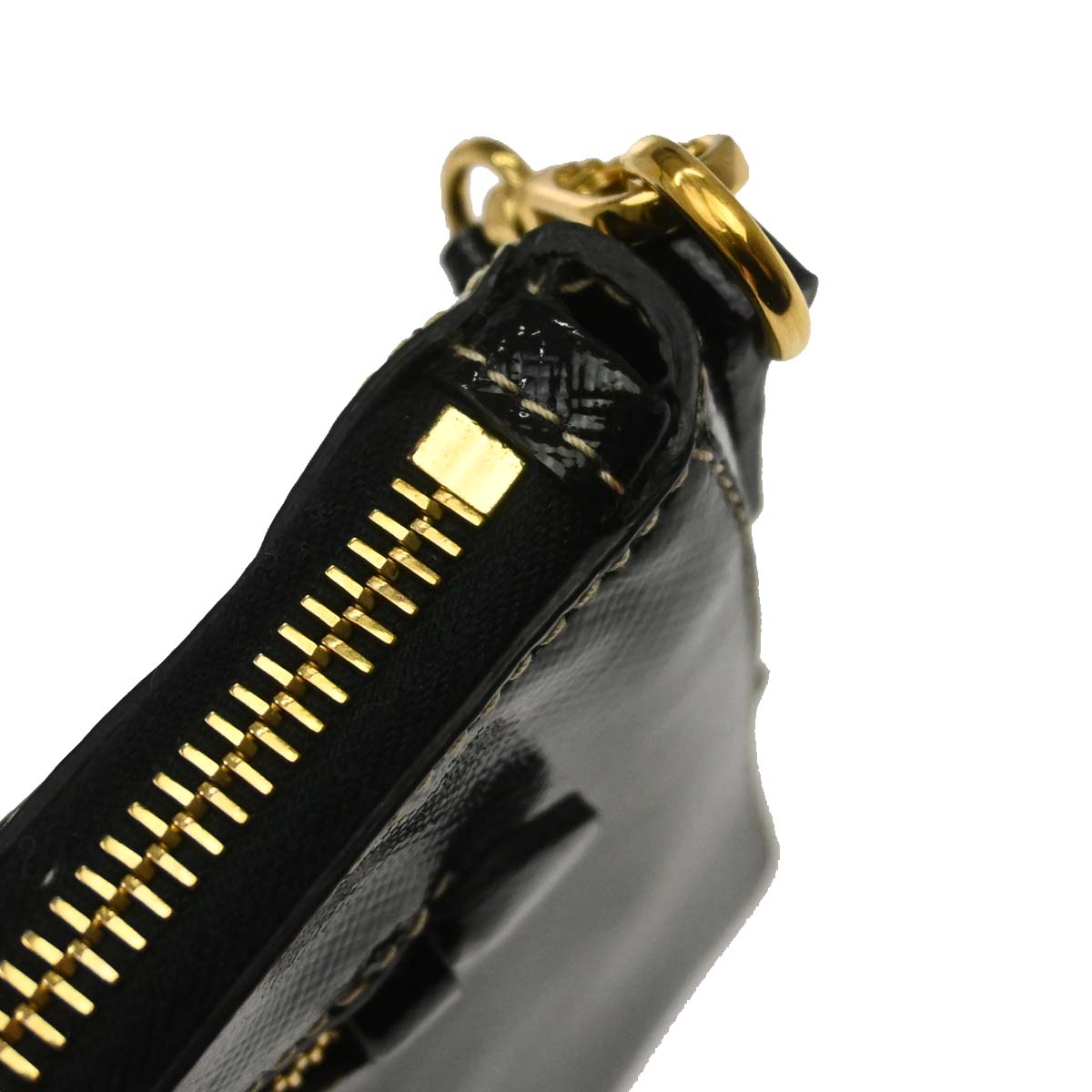 Prada Black Patent Leather 2way Shoulder Handbag