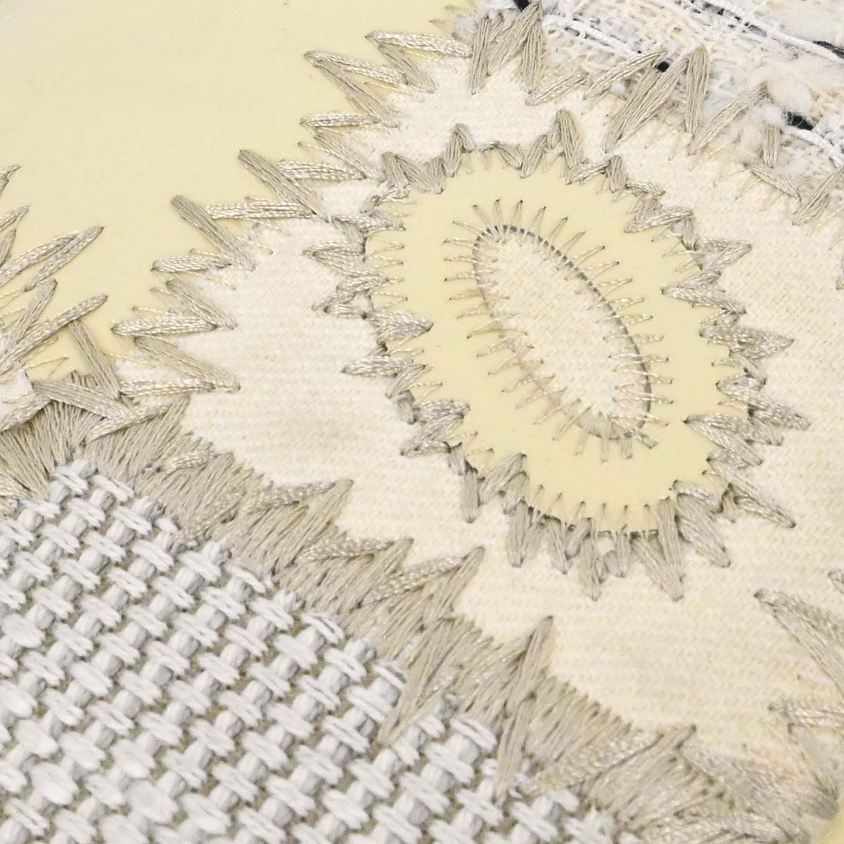 Chanel Ivory Tweed Patchwork Shoulder Bag