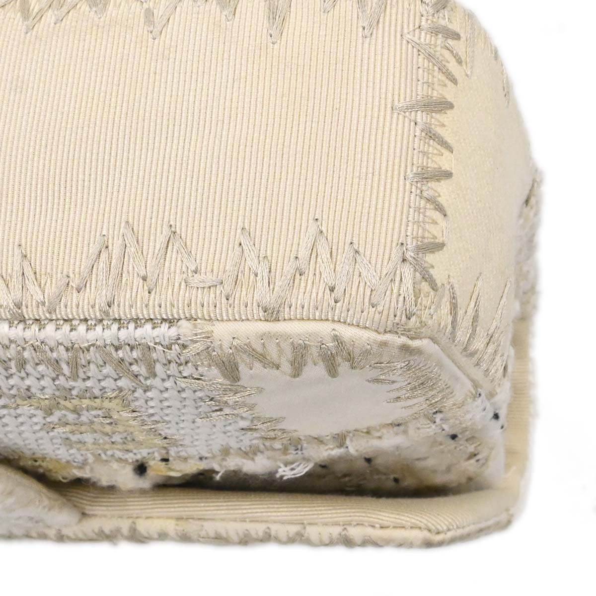 Chanel Ivory Tweed Patchwork Shoulder Bag