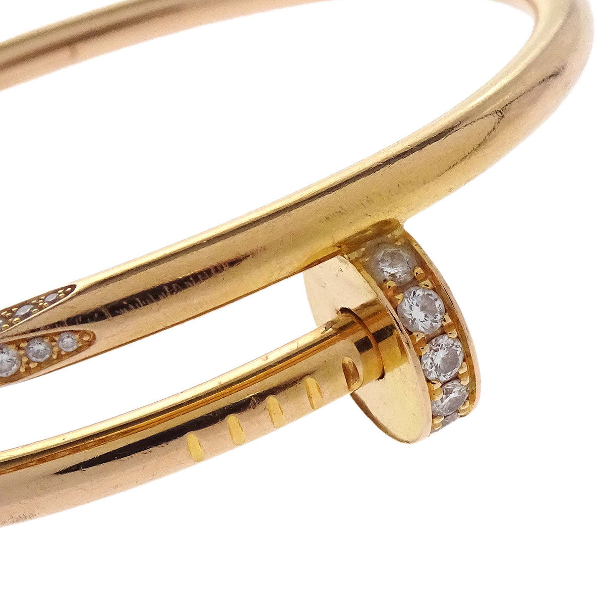 Cartier Juste Un Clou Bracelet #15 EJU488 Au750 Diamond Jewelry