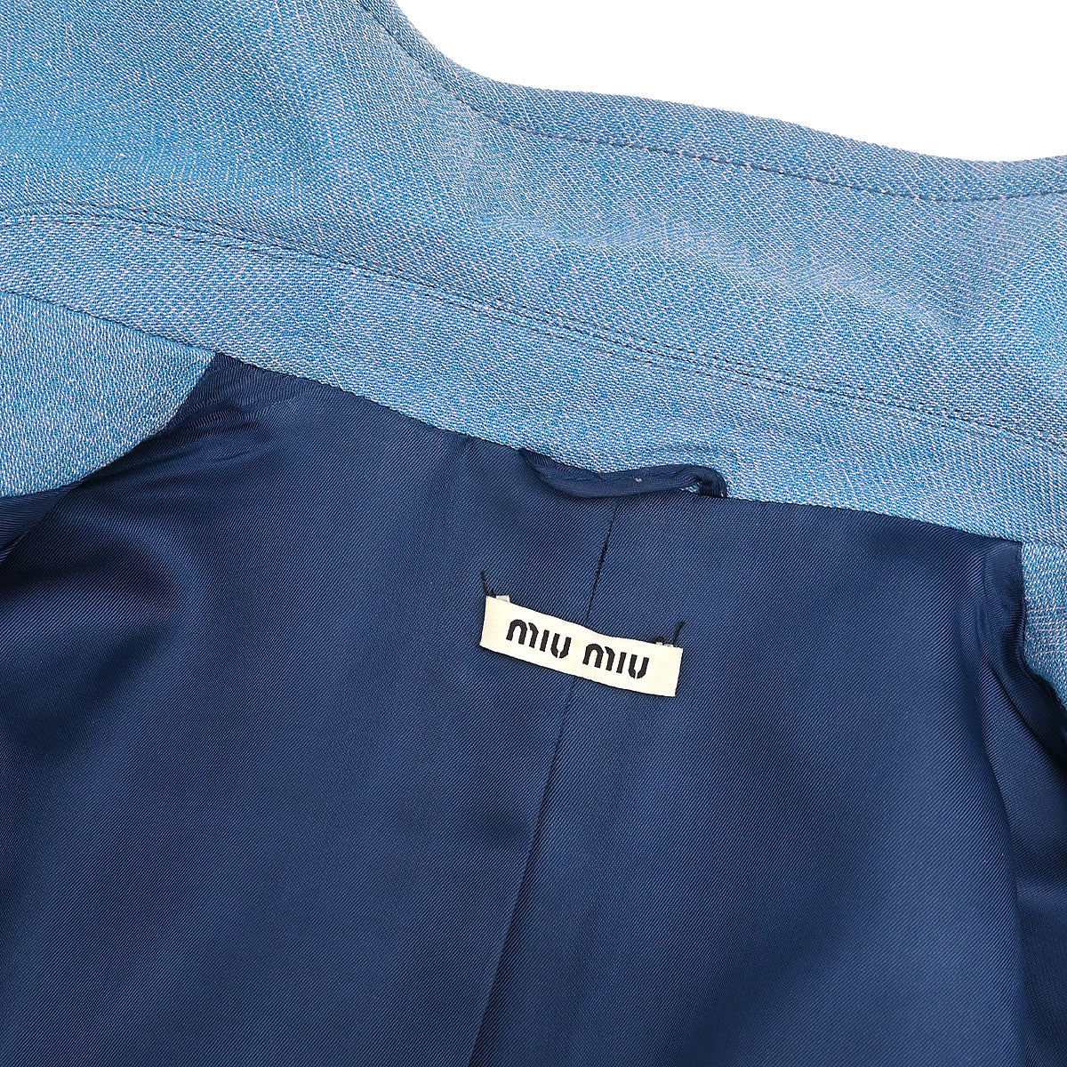 Miu Miu 2014 Single Breasted Coat Blue #38