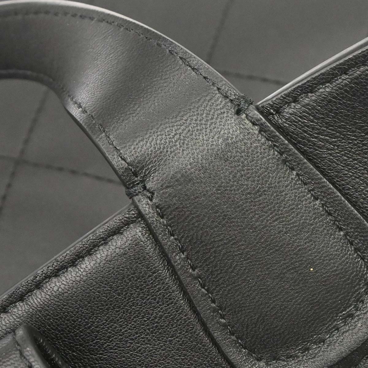 Chanel Black Calfskin Shopping Tote 2way Shoulder Handbag