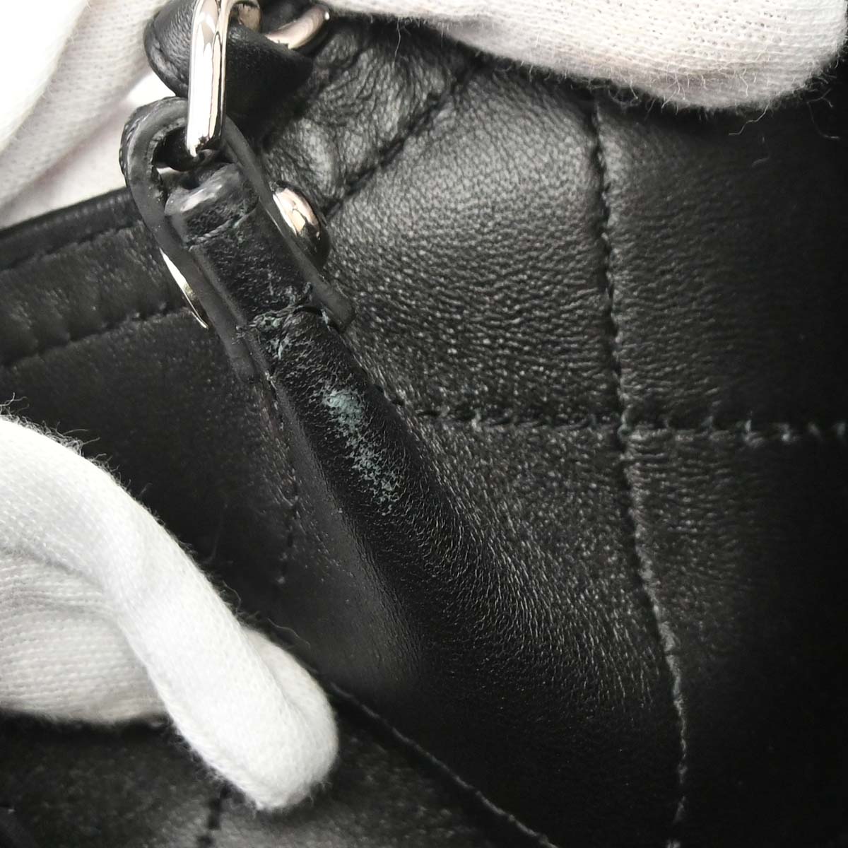 Chanel Black Calfskin Shopping Tote 2way Shoulder Handbag