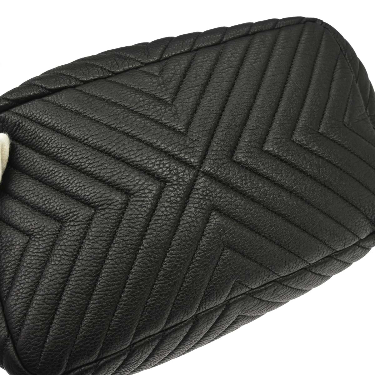 Chanel Black Deerskin Chevron Urban Spirit 2way Shoulder Handbag