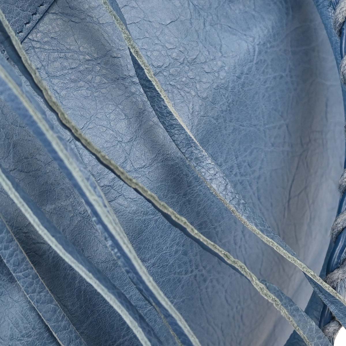 Balenciaga Blue Lambskin City Medium 2way Shoulder Handbag