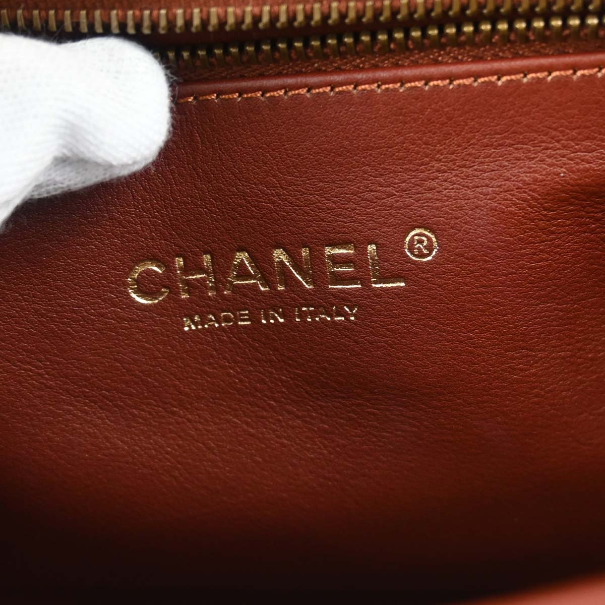 Chanel * Brown Lizard Perfect Edge Flap 2way Shoulder Handbag