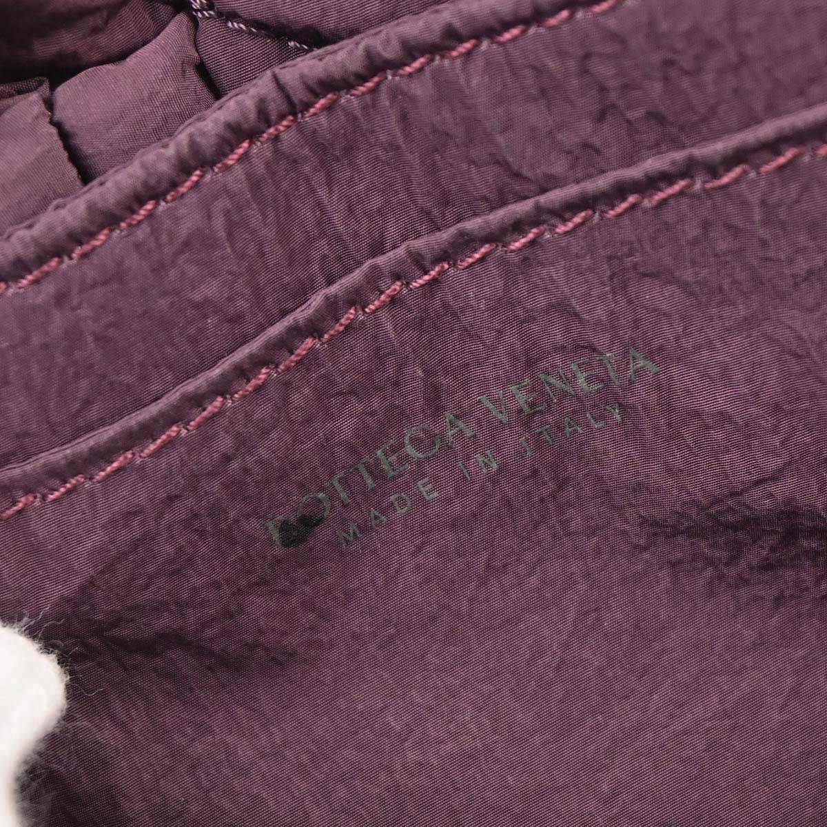 Bottega Veneta Purple Nylon Maxi Intrecciato Cassette Shoulder Bag