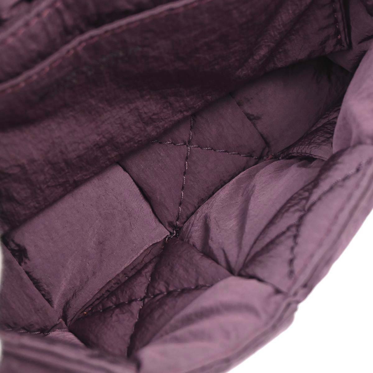 Bottega Veneta Purple Nylon Maxi Intrecciato Cassette Shoulder Bag