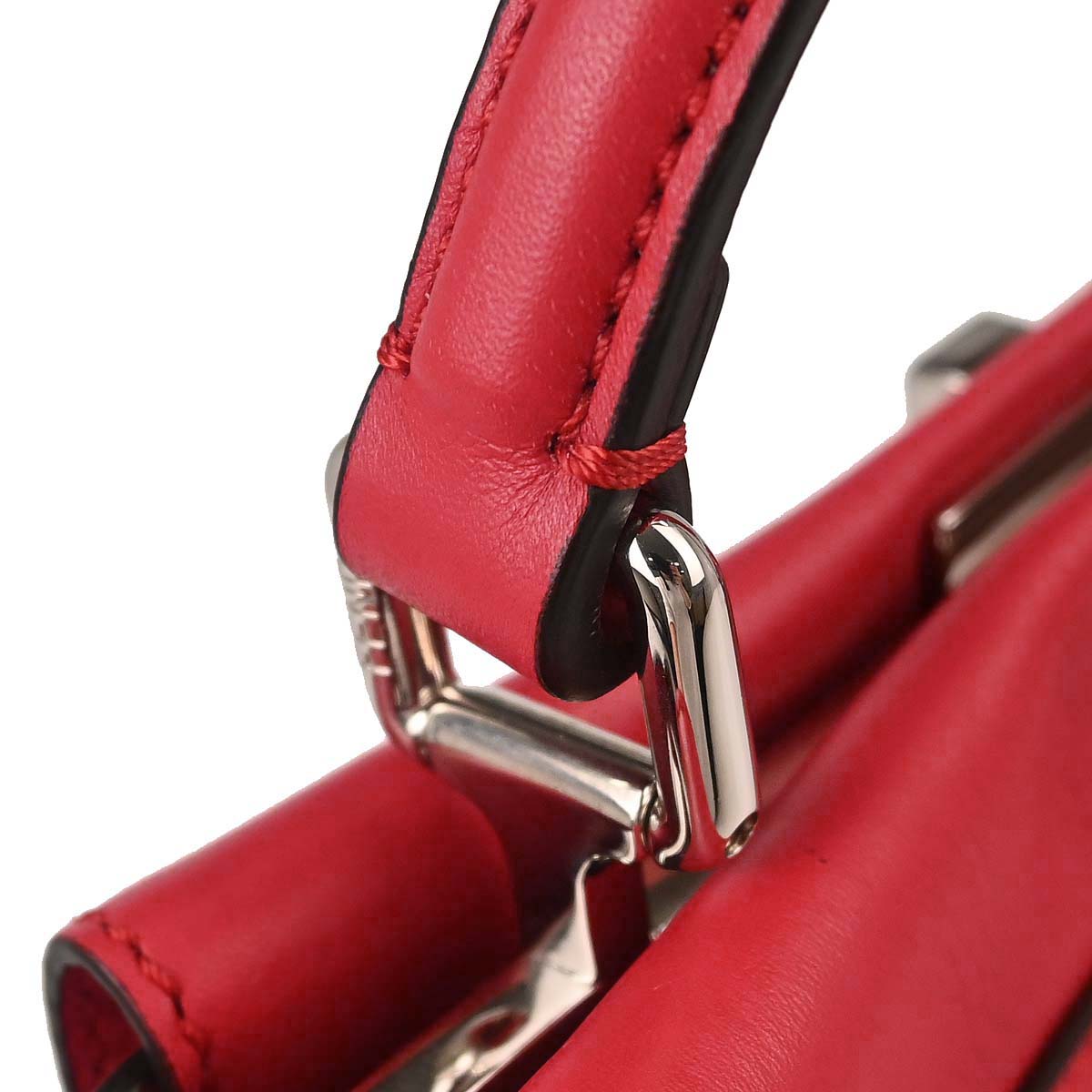 Fendi Red Peekaboo 2way Shoulder Handbag