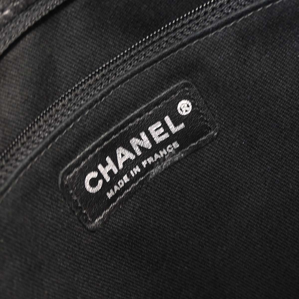 Chanel Black Lambskin Hamptons Tote Handbag